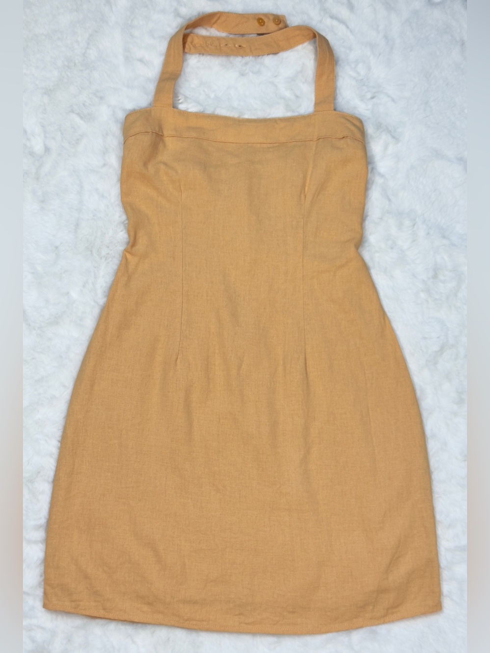 Like-new A&F Halter Linen-Blend Mini Dress